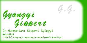 gyongyi gippert business card