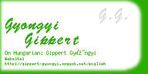 gyongyi gippert business card